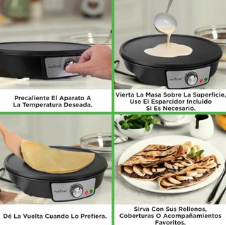 NUEVA Crepera Eléctrica NutriChef 30.5cm