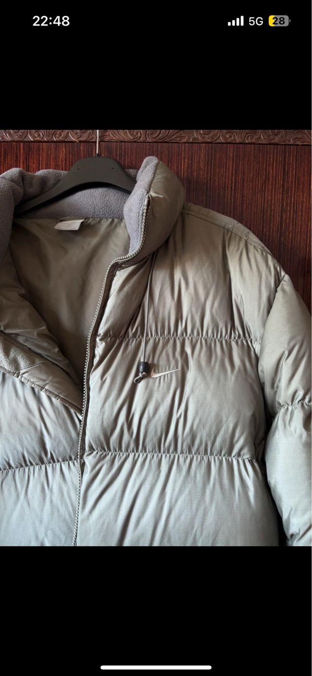 Chaqueta Plumífero Nike Vintage Gris