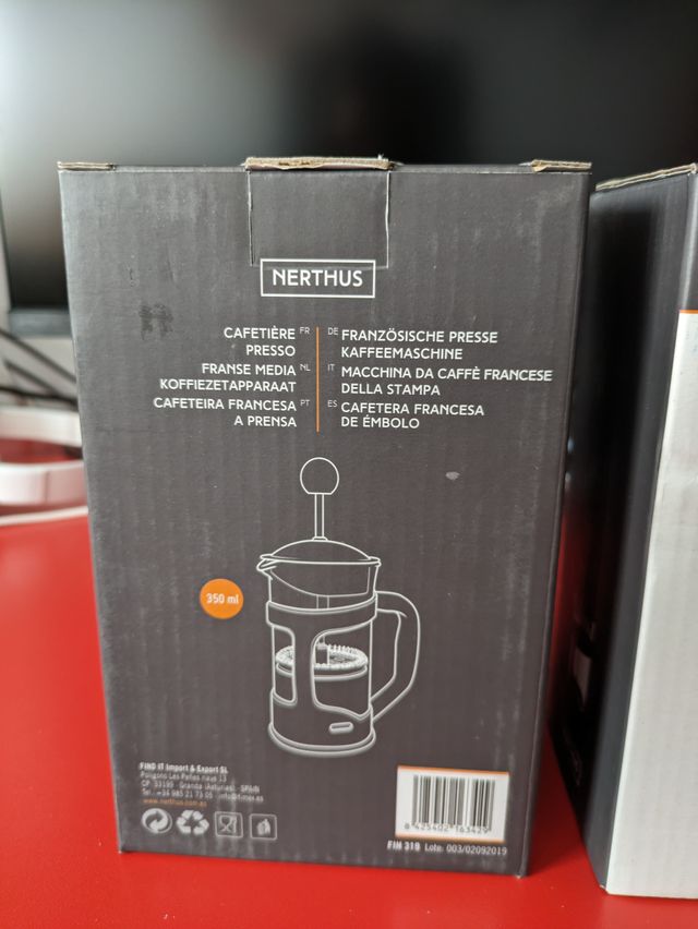 CAFETERA FRANCESA DE ÉMBOLO