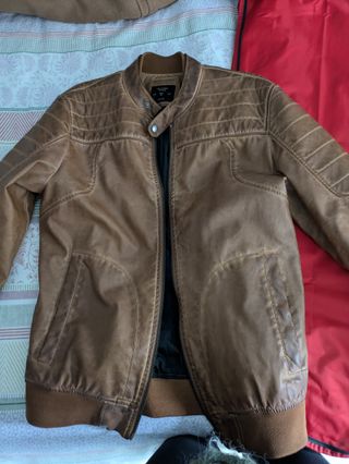 CAZADORA POLIPIEL MARRÓN