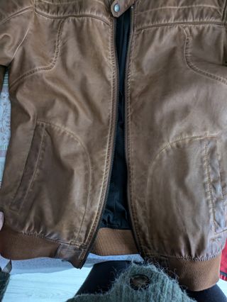 CAZADORA POLIPIEL MARRÓN