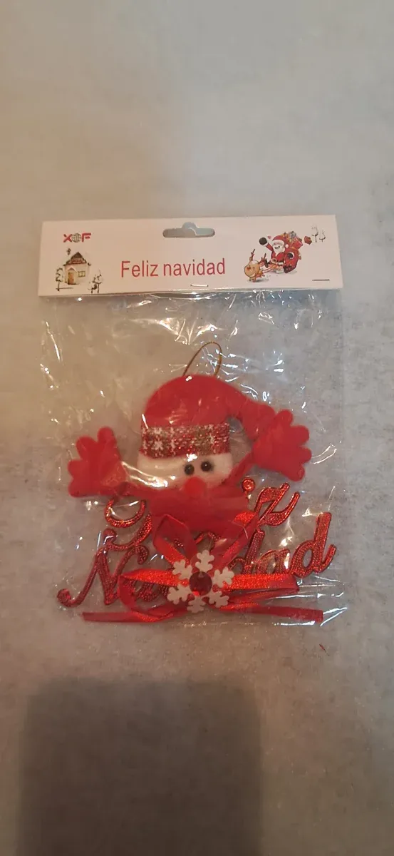 Adorno Feliz Navidad muñeco de nieve