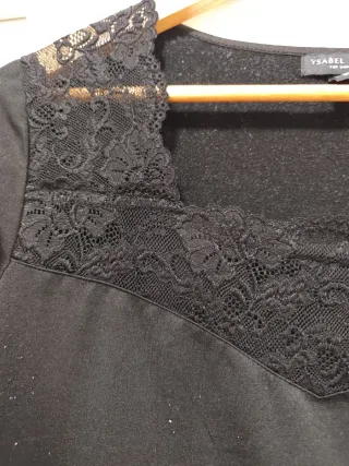 Camiseta interior encaje Ysabel Mora Talla XL