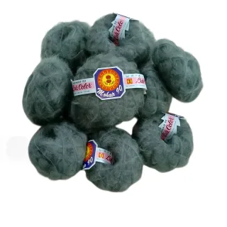 Lote 20 ovillos Mohair 90 gris marengo