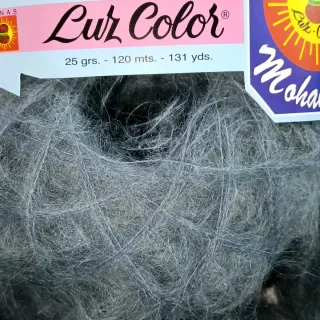 Lote 20 ovillos Mohair 90 gris marengo