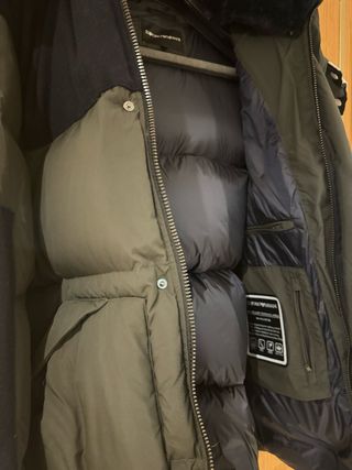 Casaco plumas Emporio Armani verde novo