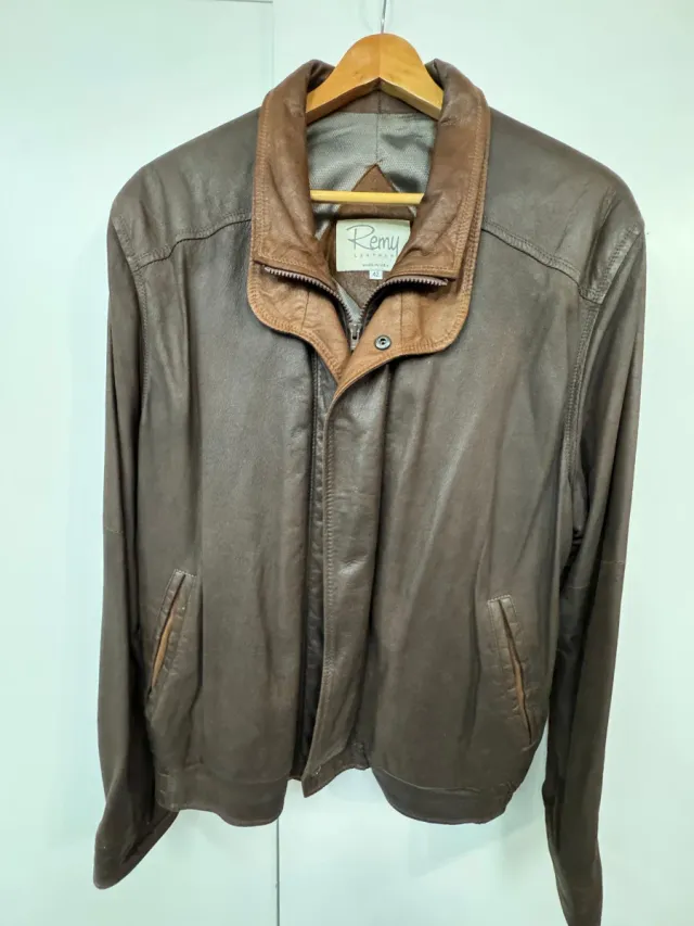 Chaqueta de cuero Remy Leather Hombre Talla XL