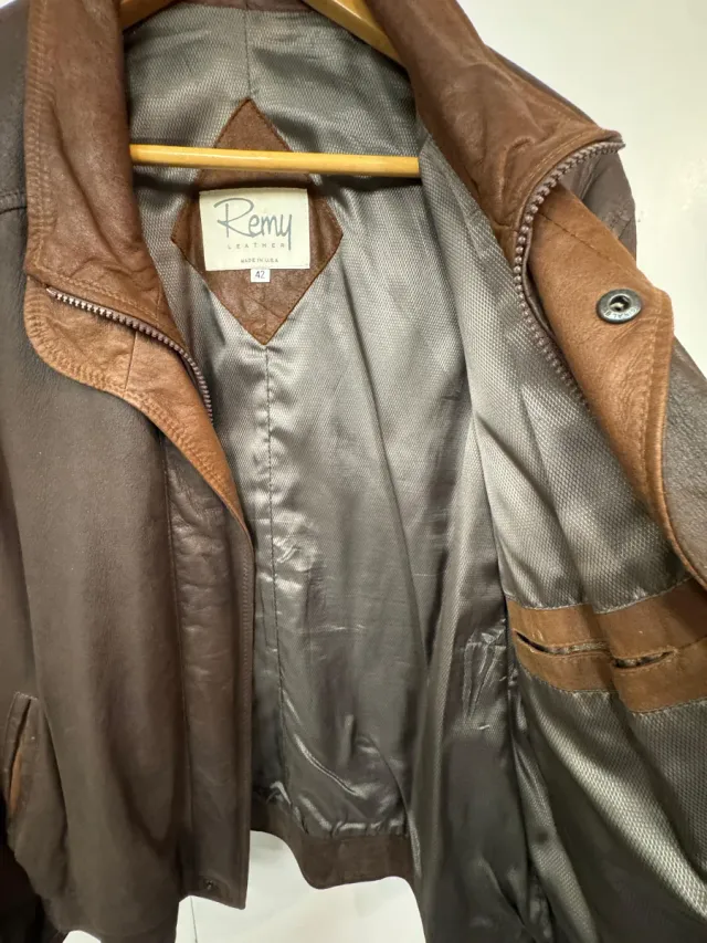 Chaqueta de cuero Remy Leather Hombre Talla XL