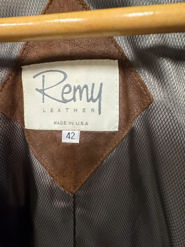 Chaqueta de cuero Remy Leather Hombre Talla XL