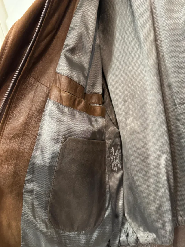 Chaqueta de cuero Remy Leather Hombre Talla XL