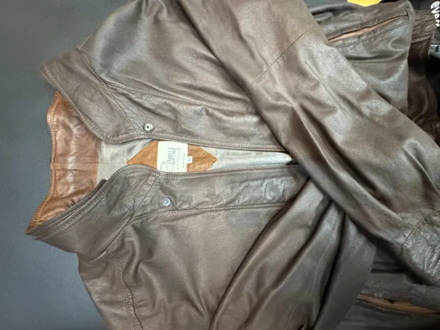 Chaqueta de cuero Remy Leather Hombre Talla XL