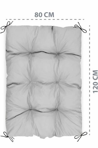 Cojin para sofá de palets gris