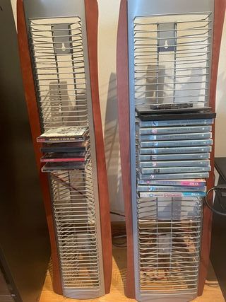 Estanterías CD/DVD Madera y Metal