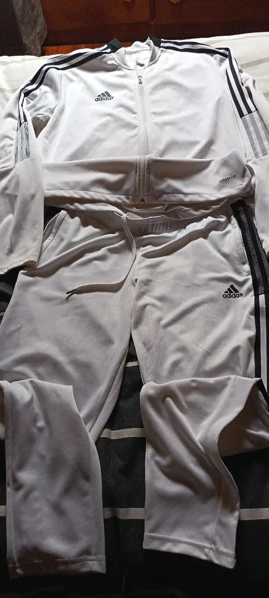 Chándal Adidas Blanco Talla L
