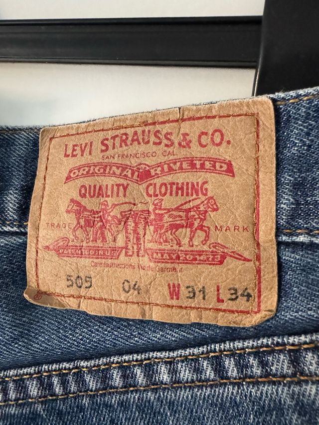 Levi's 505 Jeans W31 L34 Blu