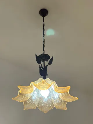 Prezzo trattabile. Set di 3 Lampadari e lampada