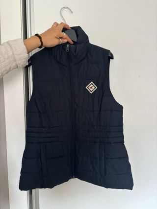 Chaleco Hollister forrado borreguillo azul