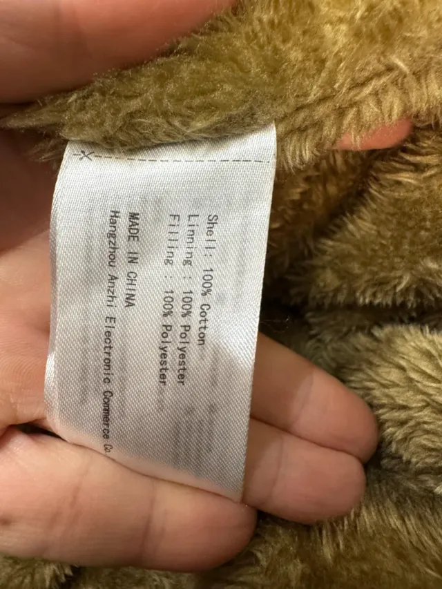 Chaqueta de hombre beige con forro