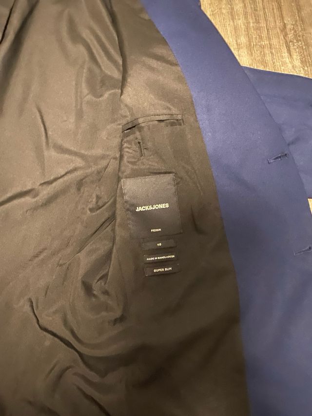 Traje Jack & Jones Azul Marino Talla 48