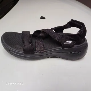 Sandalias Skechers Negras Mujer Talla 38