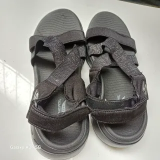 Sandalias Skechers Negras Mujer Talla 38