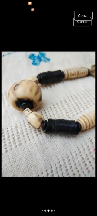 Collar africano vintage bronce