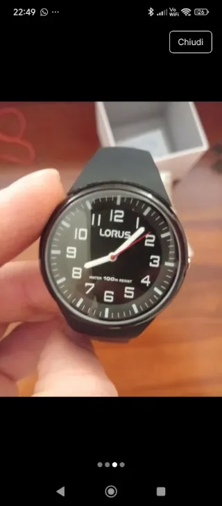 Orologio Lorus Unisex Nero