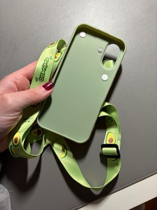 Funda I Phone 16 (Avocado con cordón)