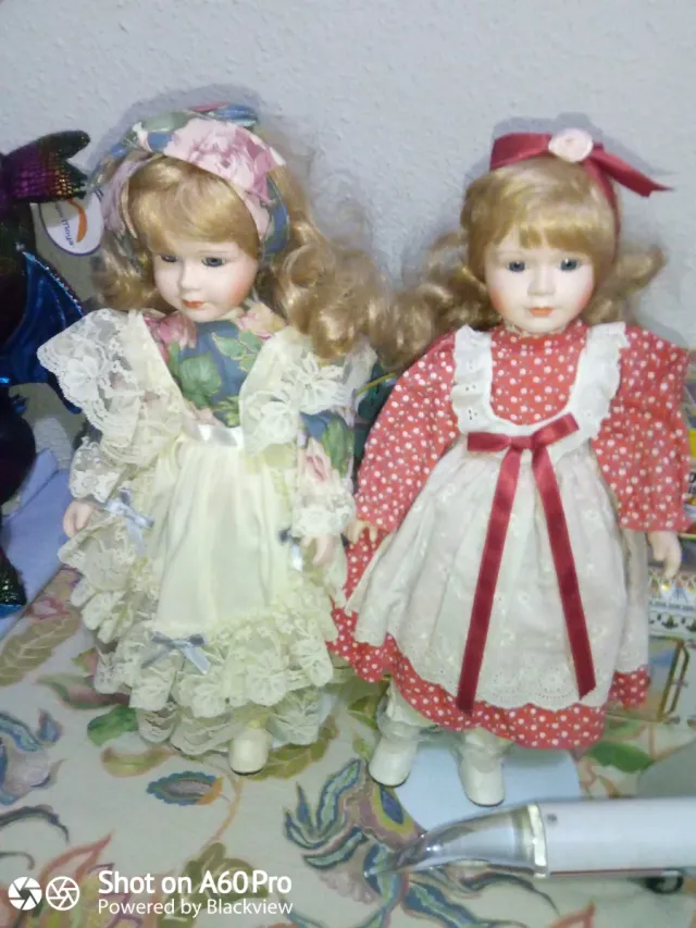 Muñecas de porcelana vintage