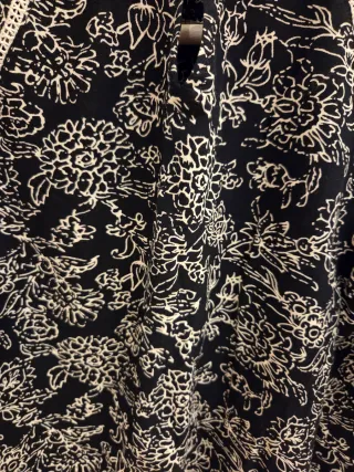 Blusa Mango Estampada Manga Larga