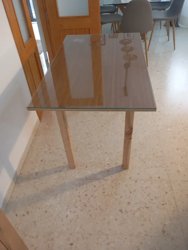 Mesa camilla de madera