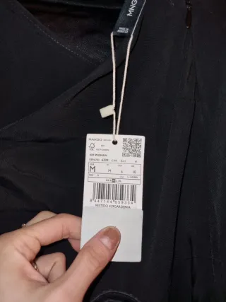 Vestido fiesta asimétrico negro