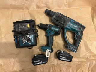 Conjunto Makita 18V: Berbequim e Martelo