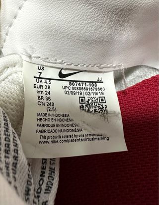 Zapatillas Nike Cortez Blancas Talla 38