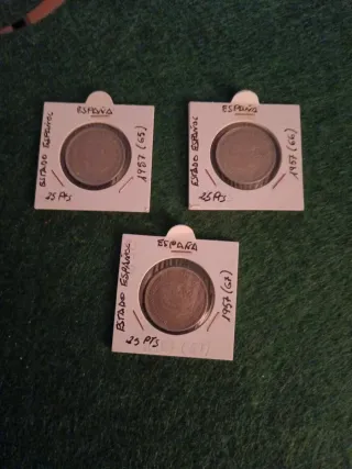 Colección monedas 25 pesetas Estado Español