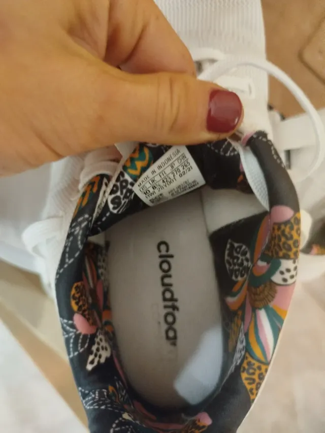 Adidas sneakers bianche fantasia floreale 42.5