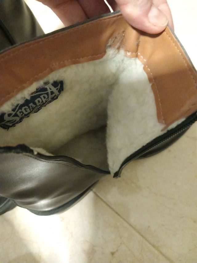 Botas piel de hombre negras