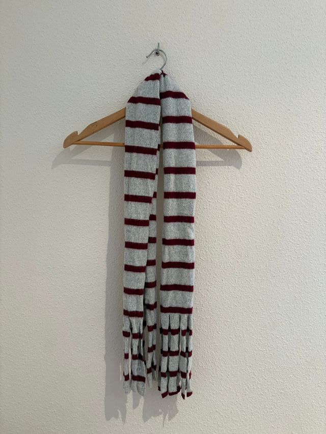 Jersey rayas gris y burdeos