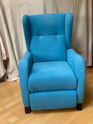 Butaca relax turquesa tela