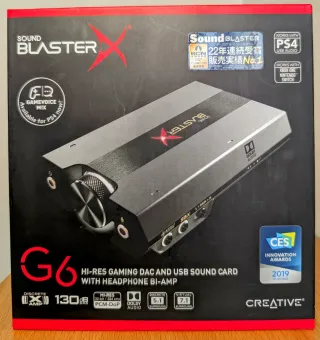 Creative Sound BlasterX G6 Hi-Res Gaming DAC USB S