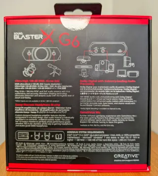 Creative Sound BlasterX G6 Hi-Res Gaming DAC USB S