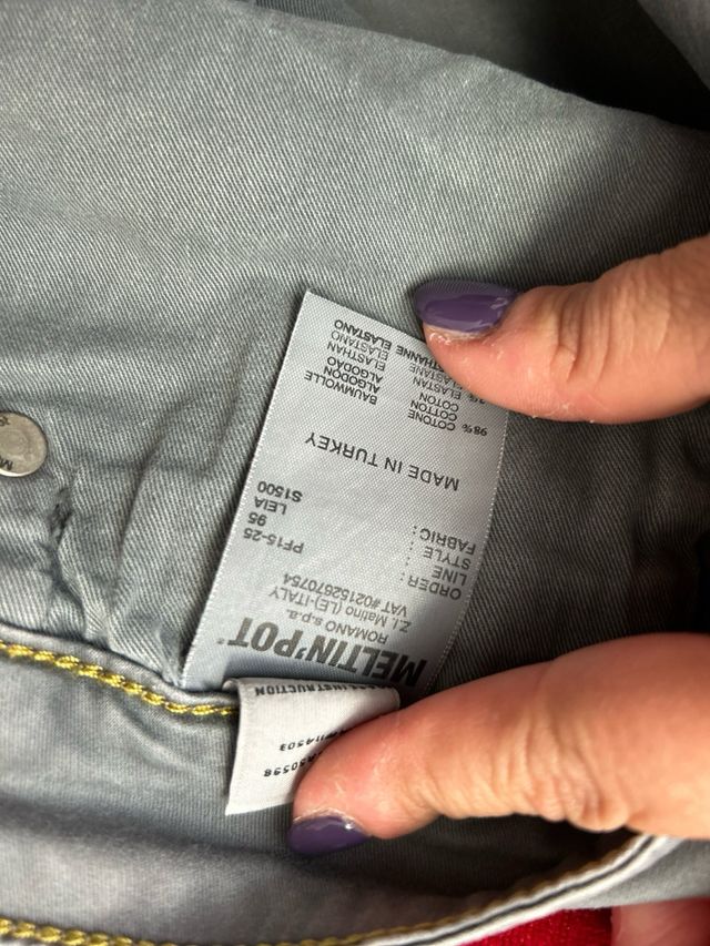 Jeans donna grigi Meltin Pot