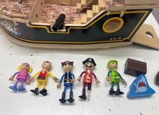 Barco Pirata Jolly Roger + Figuras