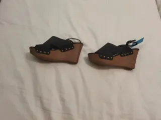 Sandalias Mary Paz Negras Talla 37