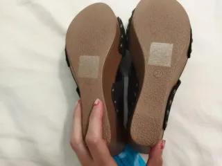 Sandalias Mary Paz Negras Talla 37