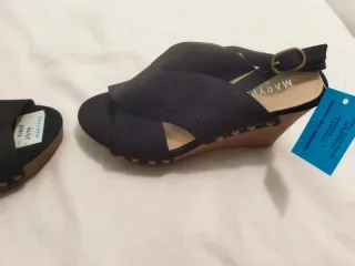 Sandalias Mary Paz Negras Talla 37