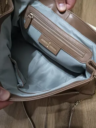 Bolso Roberto Verino Marrón y Dorado