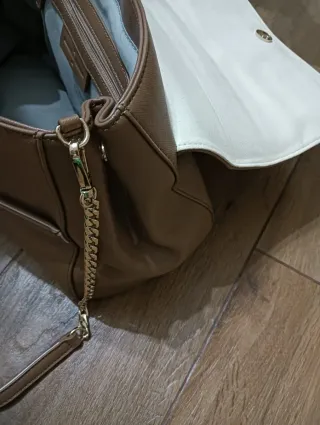 Bolso Roberto Verino Marrón y Dorado