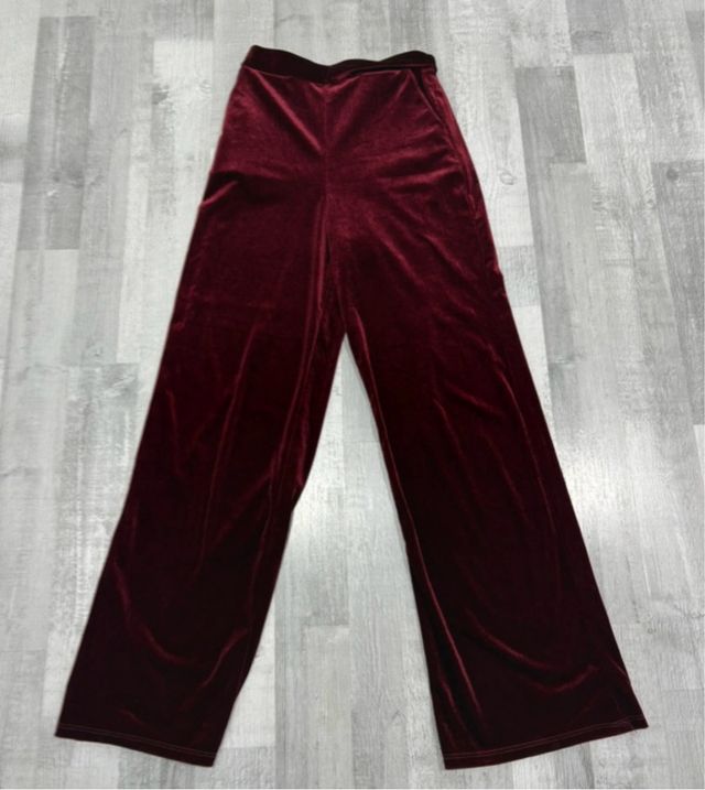 Pantalón Terciopelo Granate Talla S/M