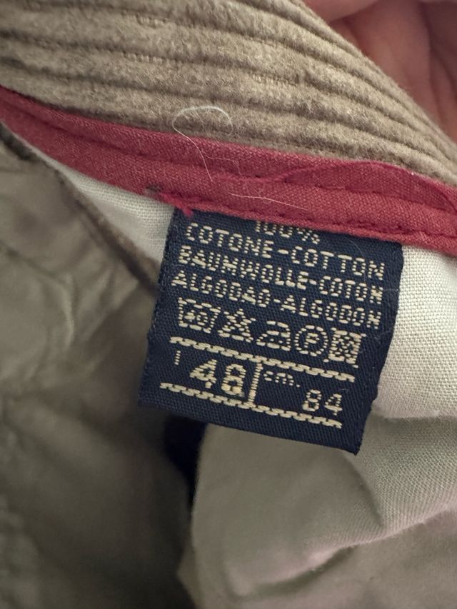 Pantaloni Fordocks velluto a costine beige tg 48